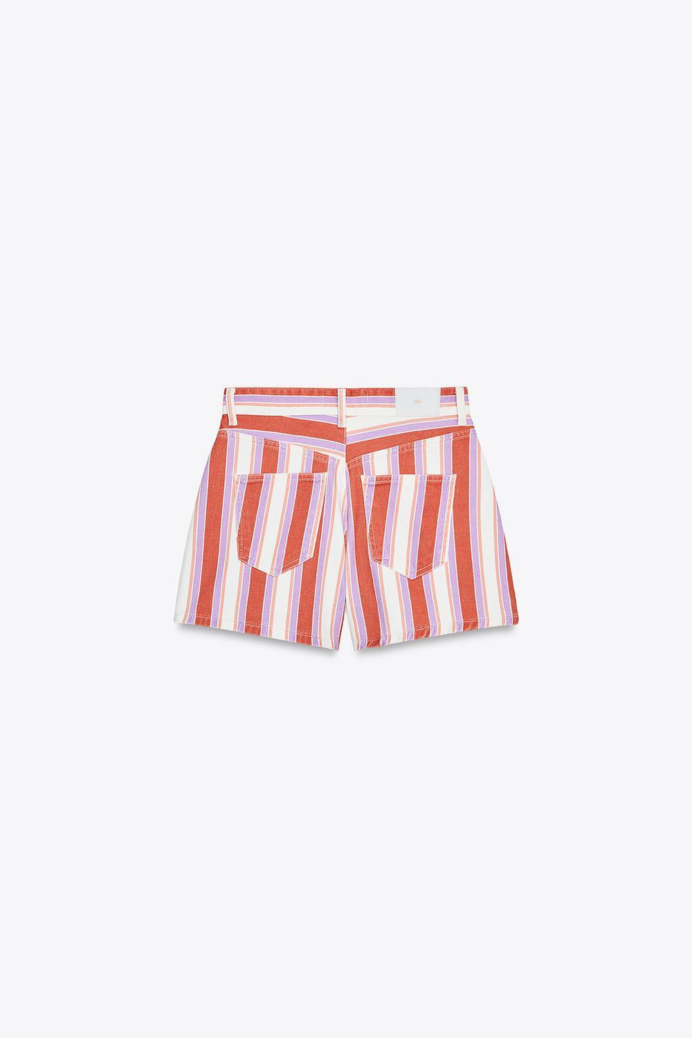 Шорты z1975 mom fit в полоску с высокой посадкой
