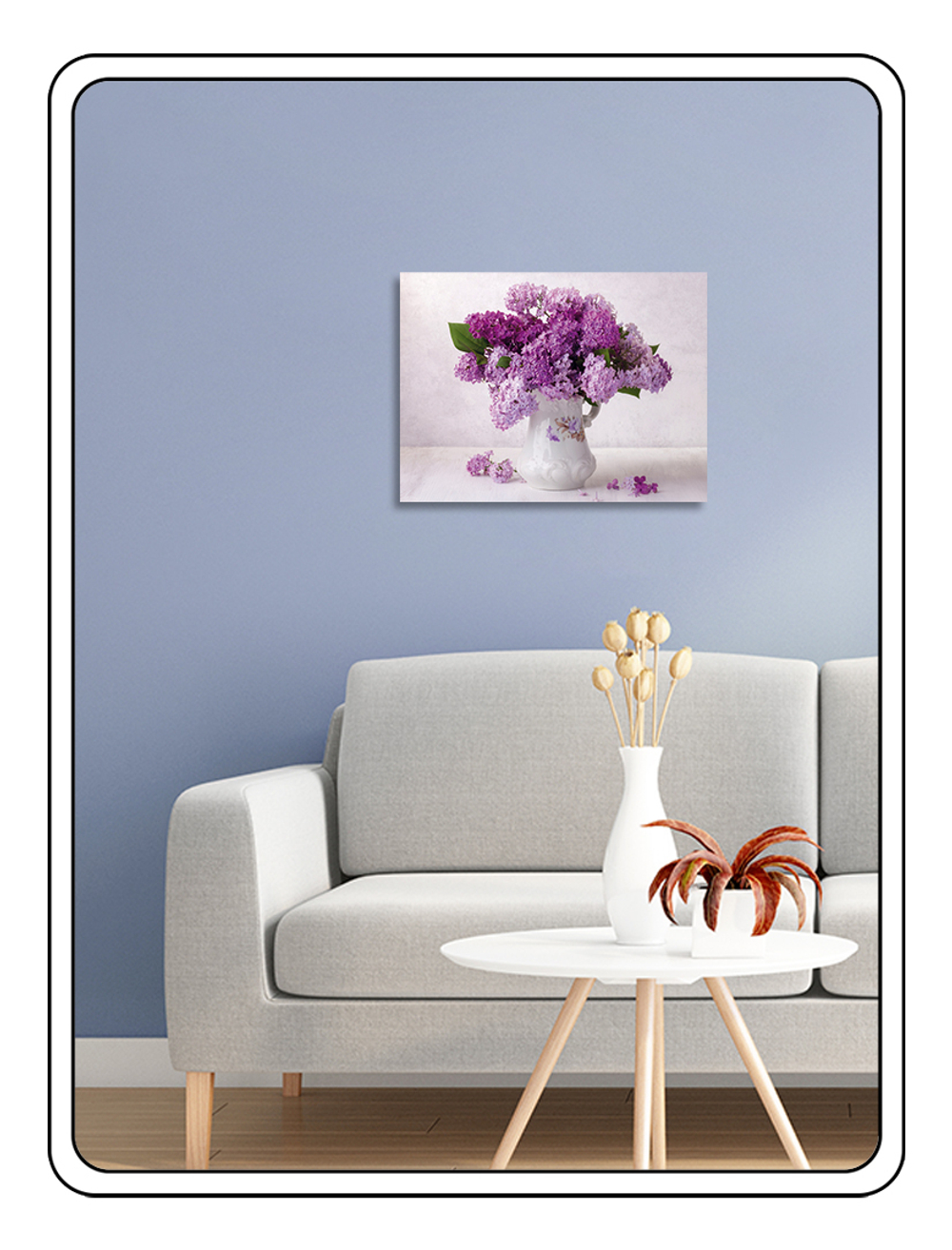 Картина "Букет сирени в фаянсовом кувшине"