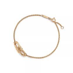 Браслет из жёлтого золота 18k,Tiffany ⚜️Hard Wear Double link