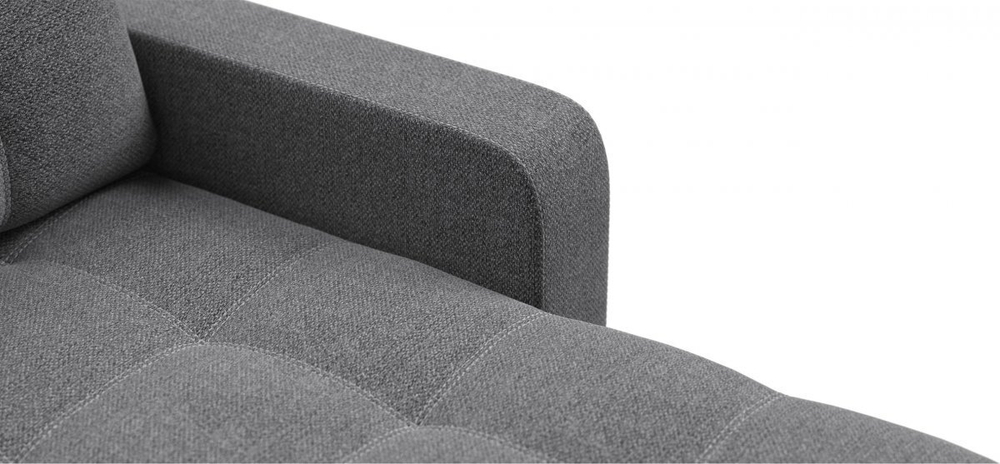 Угловой диван Денди Рогожка Мальмо серый