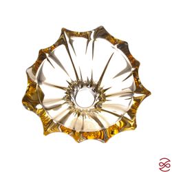 Конфетница Aurum Crystal Plantica 15 см Amber