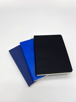 Набор 3 блокнота 88л (138*102мм) лин. графит, ярко синий, т.синий (5447-12)