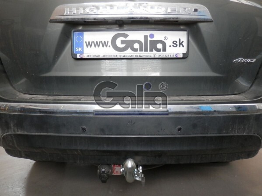 Фаркоп оцинкованный Galia T068A для Toyota Highlander 2010-2014(паспорт и сертификат в комплекте)(без электрики)