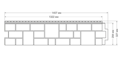 Панель фасадная "Екатерининский камень" - Графит