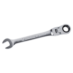 KING TONY (373010M) Ключ трещоточный комбинированный с шарниром 10 мм