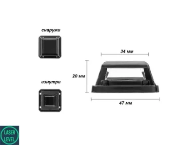 Окошко для лазерного уровня HilDA, PRACMANU, PAOWAFOL 47х34х20