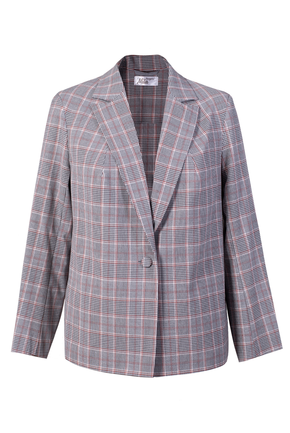 Жакет женский 4548зпб, клетка #412Клв044548зпб
