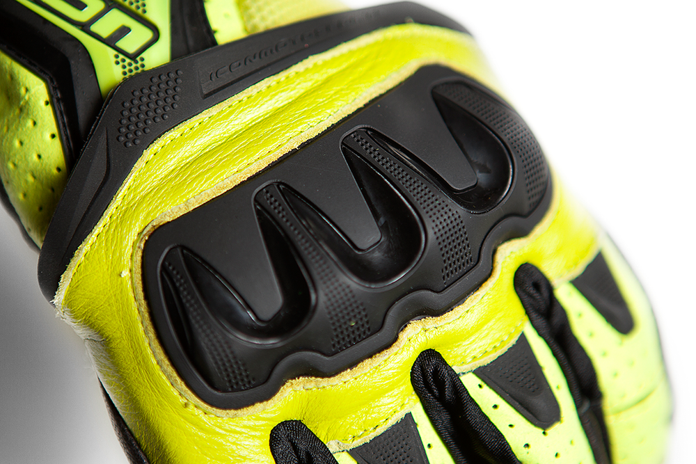 Мотоперчатки - ICON OVERLORD RESISTANCE (желтые)