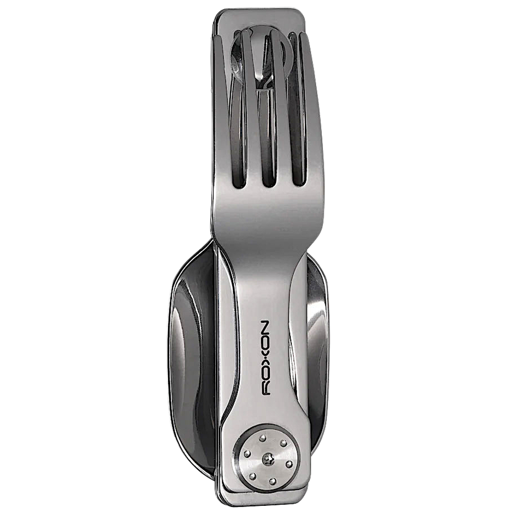 Столовые приборы Roxon C2 складной (ложка, вилка) 3Cr13, 2Cr13