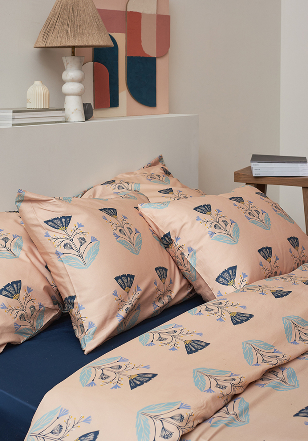 Комплект постельного белья "Летний цветок" из премиального сатина из коллекции russian north, 200х220 см