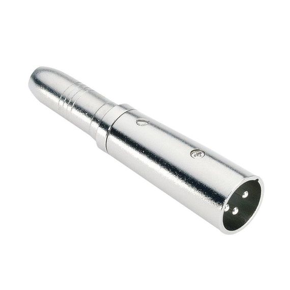 Adam Hall 7853 - адаптер TRS 6.3 mm stereo (F) - XLR (M), серебристый