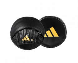 Лапы Speed Disk Punching Mitt Leather черно-золотые adiSDP01