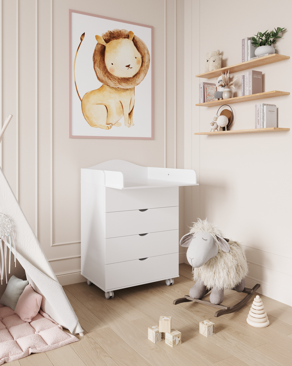 Комод Incanto Victoria белый 600/4