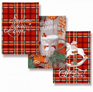 Вафельное полотно 150 см Тейково "Пряник"