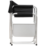 Кресло складное 48х57х80 см, черное, с боковым столиком, 100 кг, YTDC006