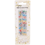 Свечи в торт «Сердечки» 6шт 13 см