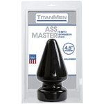 Гигантская анальная пробка ASS MASTER (Цвет: черный)