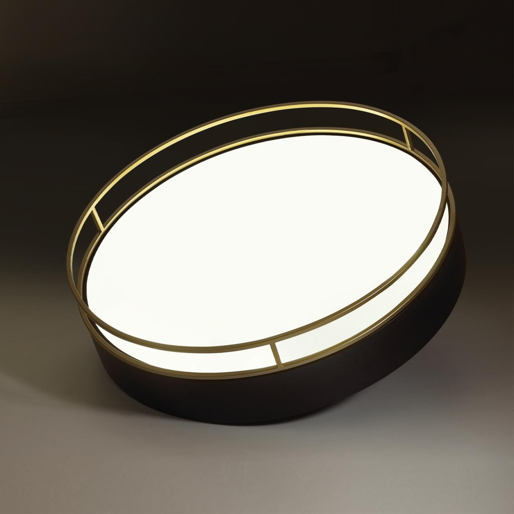 7723/100L AVRA LED SN 593 Светильник металл/пластик/белый/черный/золотой LED 100Вт 3000-6000K D600 IP20 пульт ДУ LOFTY
