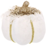 Фигурка новогодняя «Сказочная тыква» 15*15*14 см, Белый