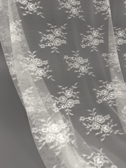 Гипюр эластичный теплый белый ширина 150 см мягкий