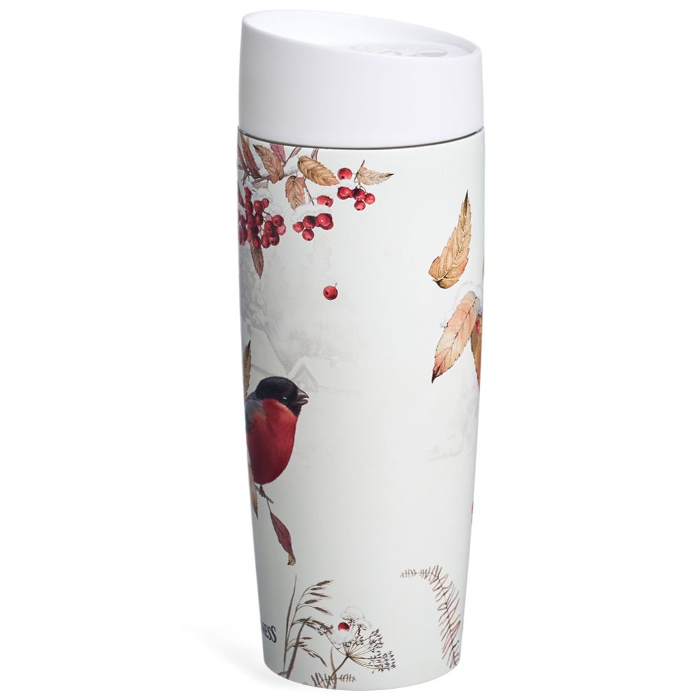 ТЕРМОКРУЖКА AGNESS "СНЕГИРИ" 360МЛ