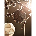 Набор елочных украшений из бумаги fashion moments из коллекции new year essential, 3 шт.