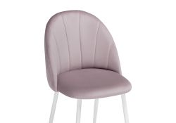 Стул на металлокаркасе Логан розовый / белый
