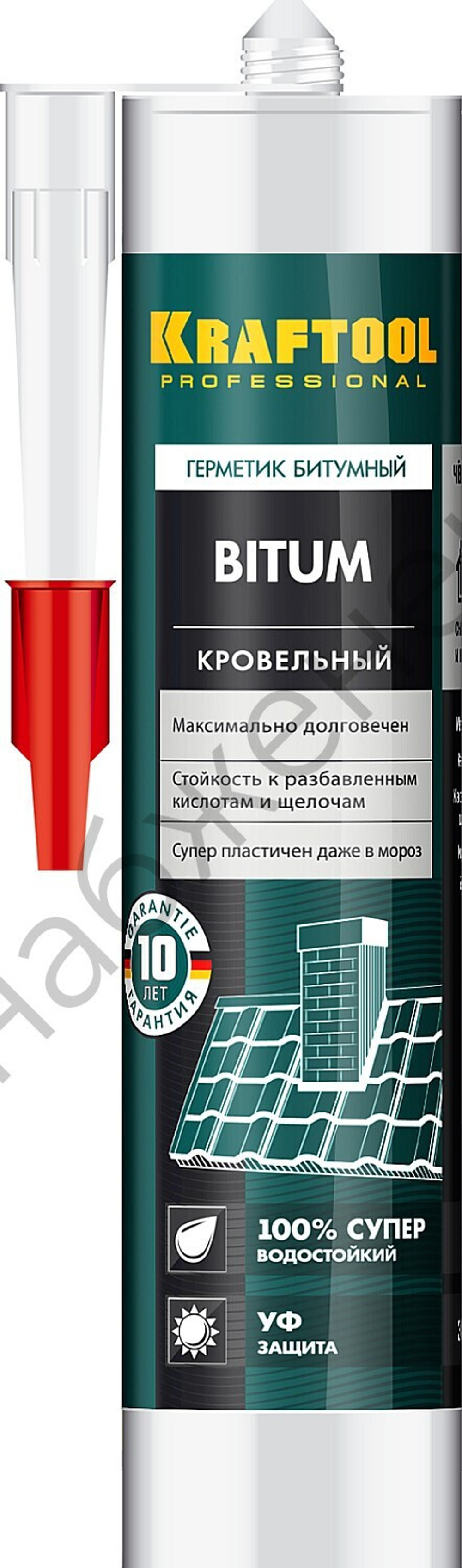 KRAFTOOL Bitum 300 мл черный, Битумный герметик (41261)