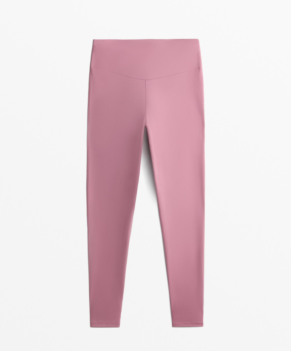 OYSHO Легинсы Comfortlux длиной до щиколотки с высокой посадкой, светло-баклажановый