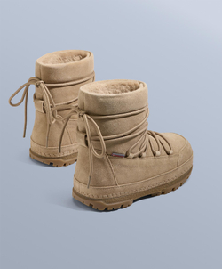 OYSHO Технически кожаные ботинки на шнуровке, песочный