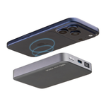 Внешний аккумулятор MagSafe Deppa NRG Max (Qi2.2) (10000 мА·ч) Беспроводная зарядка: Qi 25 Вт. Проводная зарядка: USB-C. Сертификация Qi2. Есть дисплей. Энергоёмкость — 37 Вт·ч. Максимальная выходная мощность — 35 Вт