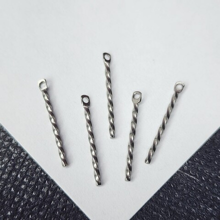 Подвеска, сталь, витая, литое кольцо, р-р 20 мм, штучно