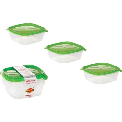 Набор контейнеров Лайт 0,9 л квадратный