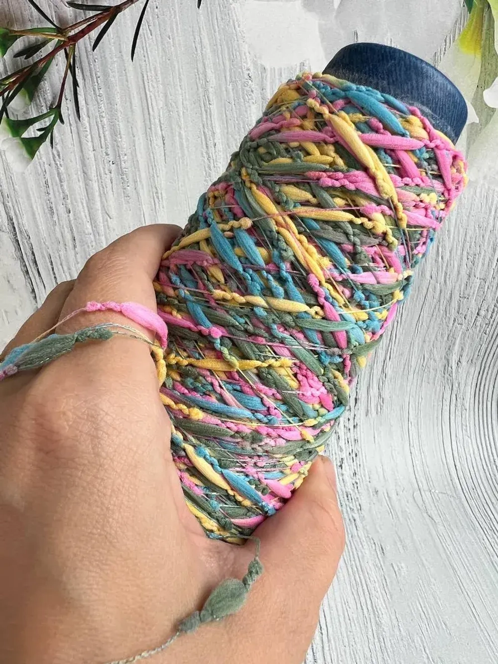 Трикотажная пряжа для вязания Шишибрики CARAMELLA