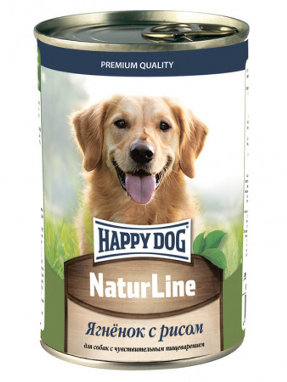 HAPPY DOG Консервы для собак Ягненок с рисом, 410 г
