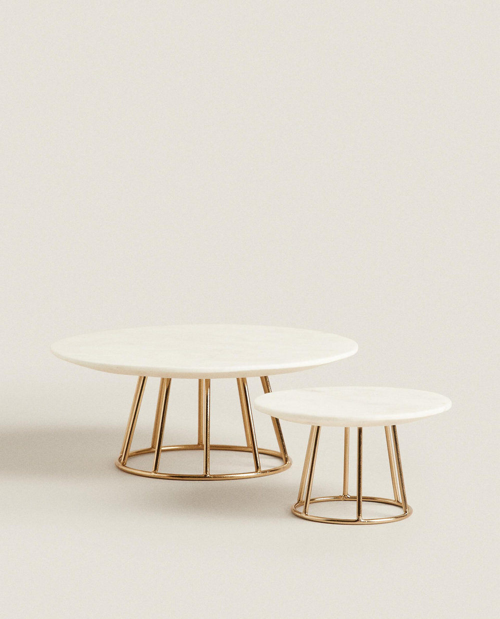 Zara Home Подсвечник из нержавеющей стали, цвет золотой, 12.5 см