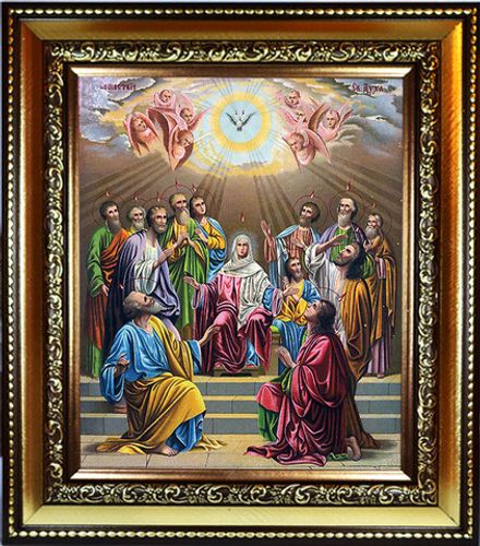 Сошествие Святого Духа. Икона на холсте.