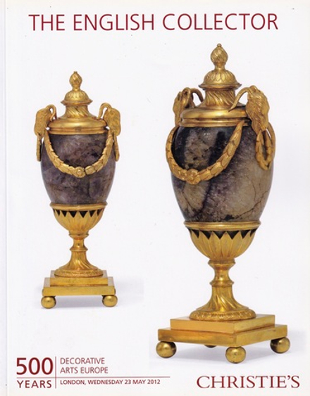 Каталог аукциона Christie's, Лондон, 500 лет декоративно-прикладного искусства Европы от 23 мая 2012 года