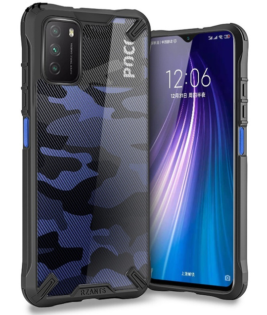 Чехол от Rzants для Xiaomi Poco M3 и Redmi 9T, серия Camouflage, дизайн в стиле камуфляж