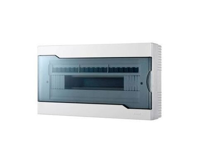 Бокс с прозрачной крышкой ЩРН-П-18 для наружной установки 18-и модульных устройств