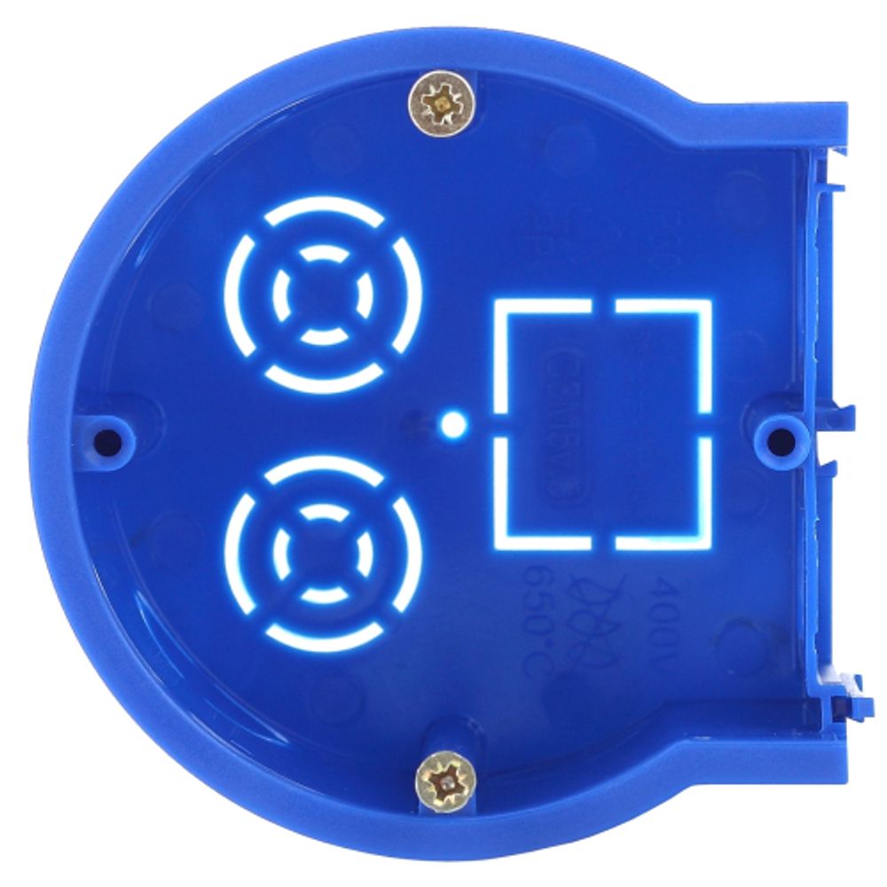 Коробка установочная ЭРА UP-68-45-E концевая синяя UniPost 68х45мм для твердых стен IP30