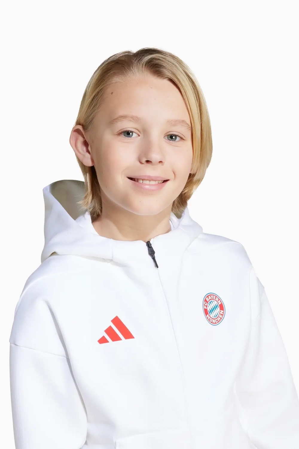 Кофта adidas FC Bayern 25/26 Anthem Junior - белый