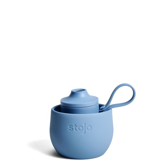 Бутылка складная силиконовая Stojo Sports Bottle Steel, 20 oz / 590 мл