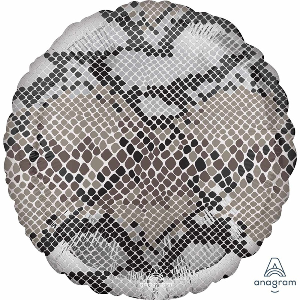 Шар фольгированный Круг 45 см (Серебряный)
