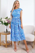 Платье Ольга (голубо-белое) П15887-45М LT Collection