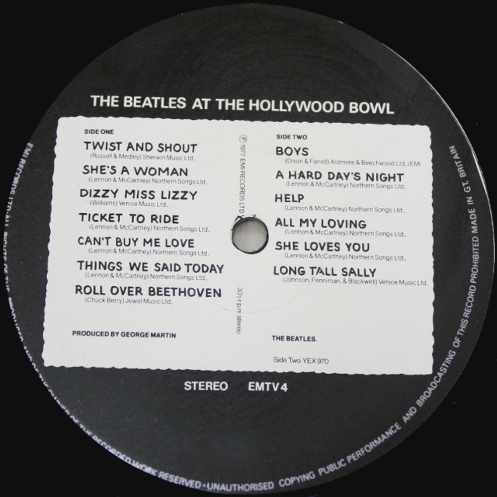 The Beatles / At The Hollywood Bowl (LP)