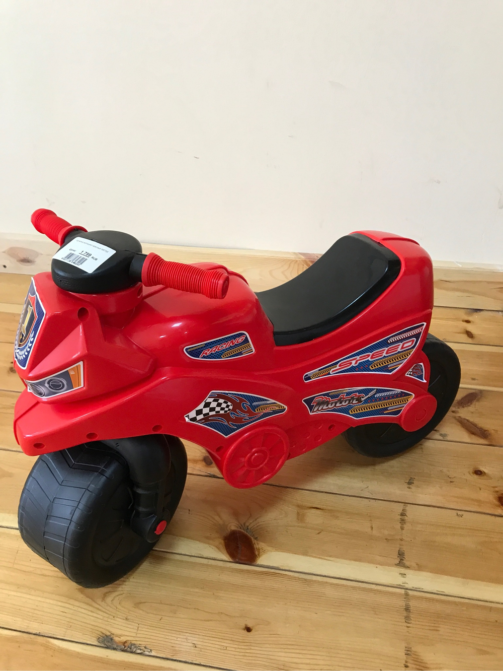 Каталка мотоцикл красный М6788