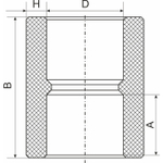 Муфта соединительная 63 EVER® plast  СЕРЫЙ (Россия)