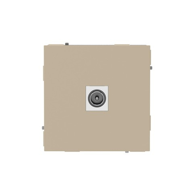 Розетка TV одиночная, KANT, ванильный марципан