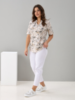 Блузка БЛ-122/кремовый-эскиз